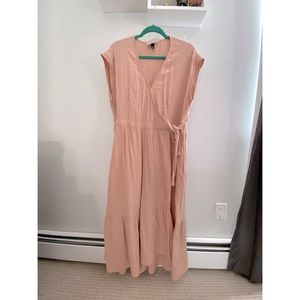Short Sleeve Wrap Dress